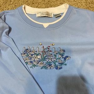 vintage embroidered grandma sweatshirt